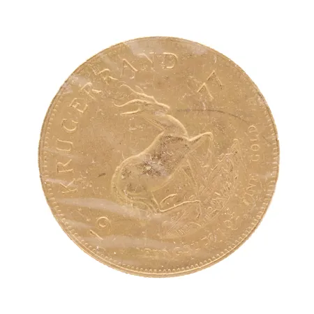 Kultaraha Etelä-Afrikka, 1 Khugerrand, vuodelta 1977, 917, Paino: 33,9 g