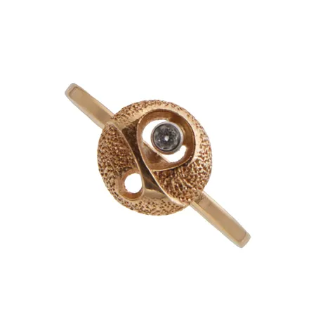Timanttisormus 1xn.0.01ct, koko 17, 585 kelta- ja valkokulta, Paino: 1,4 g