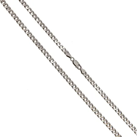 Panssarikaulaketju, pituus 57cm, leveys 6,5mm, 925, Paino: 38,5 g