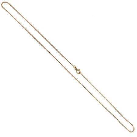 Panssarikaulaketju, pituus 45,5cm, leveys 1mm, 585, Paino: 2,7 g