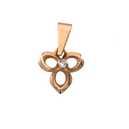 Timanttiriipus 1xn.0.01ct, korkeus 15mm, 585, Paino: 0,5 g