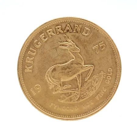 Kultaraha Etelä-Afrikka, 1 Khugerrand, vuodelta 1975, 917, Paino: 33,9 g