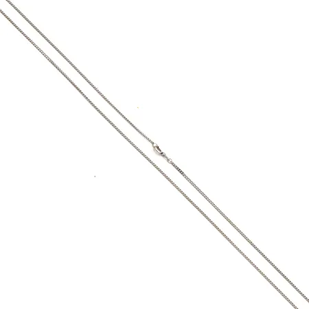 Panssarikaulaketju, pituus 51cm, 585 valkokultaa,  Paino: 4,3 g