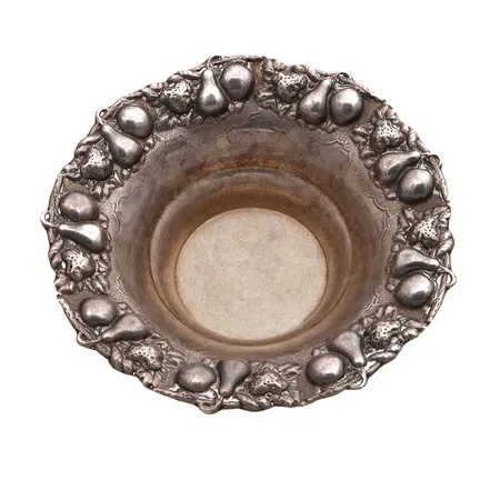 Hopeinen hedelmäkulho, korkeus 65mm, Ø175mm, 830, Paino: 140,8 g