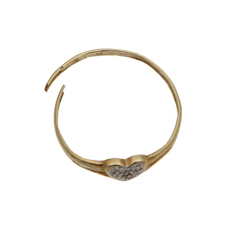 Viallinen timanttisormus 1xn.0.003ct, 585, Paino: 0,7 g