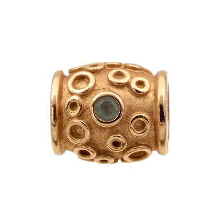 Riipus Kalevala, Lapsi Hela, akvamariini, mitat 12 x 13mm, 585br, Paino: 5,5 g