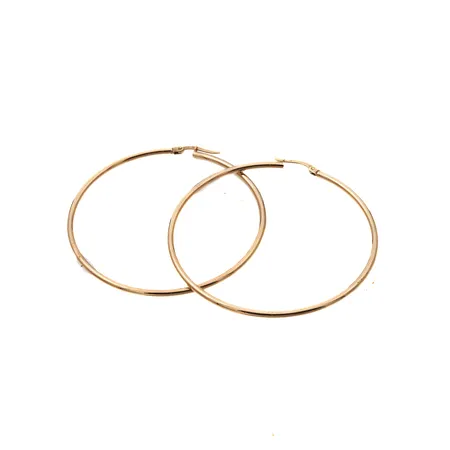 Korvarenkaat, Ø 50mm, Kultajousi Oy, 585, Paino: 2,9 g