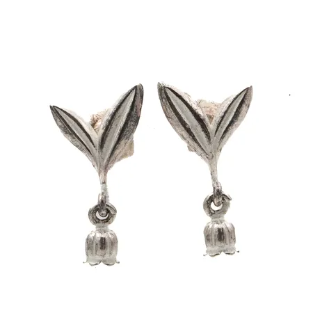 Kielo-korvakorut, Kalevala, korkeus 22mm, 925, Paino: 2,9 g