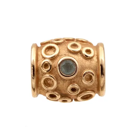 Riipus Kalevala, Lapsi Hela, akvamariini, mitat 12 x 13mm, 585br, Paino: 5,5 g