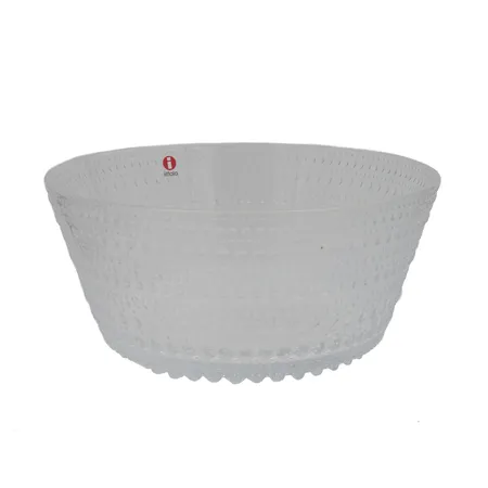 Kulho, Kastehelmi, Iittala, design Oiva Toikka, Ø 182mm, kirkas