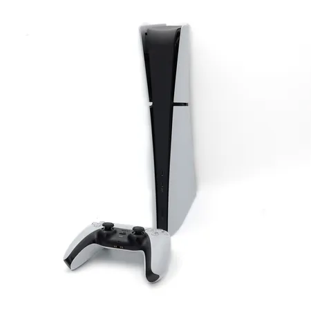 Pelikonsoli Playstation 5 Slim digital, 825 Gt, ei cd-asemaa, yksi ohjain ja johdot, model CFI-2016,