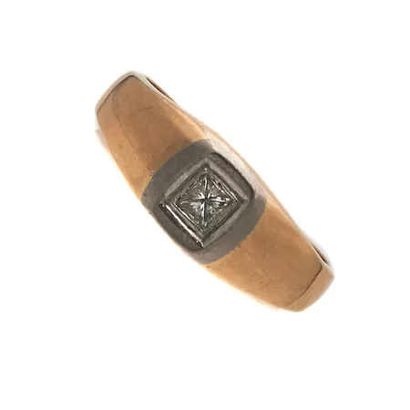 Timanttisormus 1xn.0.30ct, koko 22½, 585, Paino: 9,7 g
