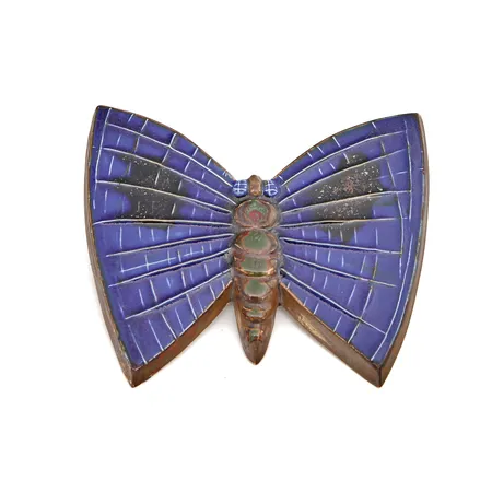 Seinälaatta Arabia, Perhonen, design Taisto Kaasinen, 60-luku, 190x160mm