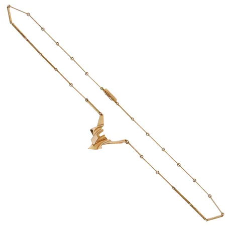 Kaulakoru, pituus 46cm, leimaamaton, 585, Paino: 10,5 g