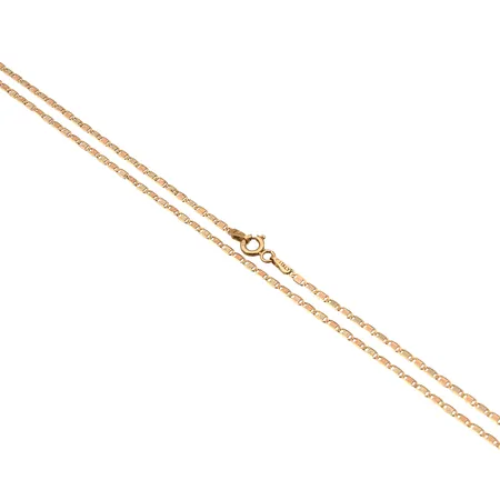 Kaulaketju, pituus 42cm, leveys 2mm, 585,  Paino: 2,3 g