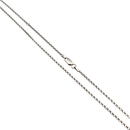 Papu-kaulaketju, pituus 50cm, leveys 1mm, 925, Paino: 3,2 g
