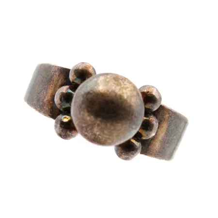 Pallo-sormus, E. Granit & Co, koko 17¼, 925, Paino: 3,8 g