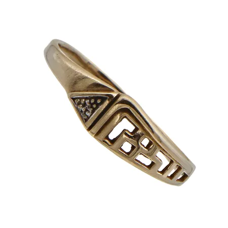 Timanttisormus 1xn.0.001ct, koko 19, runko hieman vääntynyt, 585br, Paino: 1,5 g
