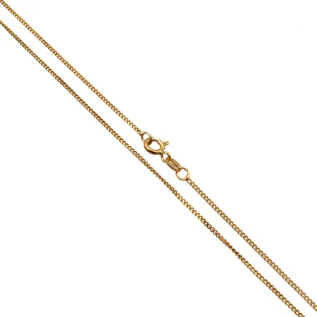 Panssarikaulaketju, pituus 44cm, leveys 1mm, 925, Paino: 2,5 g