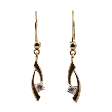 Kivikorvakorut, korkeus 33mm, 585br, Paino: 1,2 g