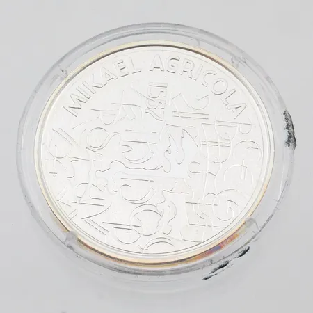 Hopearaha, 10, Mikael Agricola, 2007, 925,  Paino: 25,3 g
