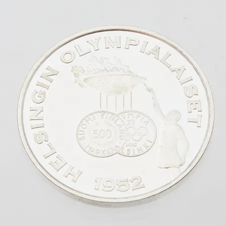 Hopeamitali, Suomi, Helsingin olympialaiset 1952, 925, Paino: 27 g