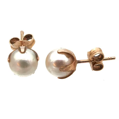 Helmikorvakorut, korkeus 6mm, 585br,  Paino: 1,9 g