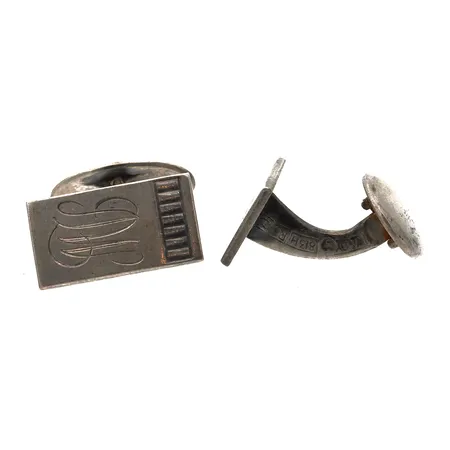 Kalvosinnapit, kaiverrettu, mitat 18x11mm, 813br, Paino: 12 g