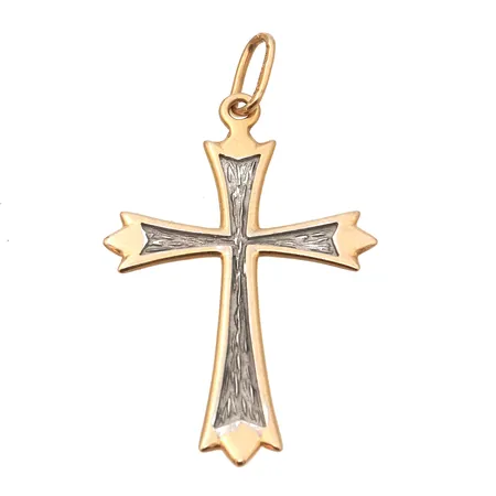 Risti-riipus, korkeus 34mm, 585, Paino: 1,1 g