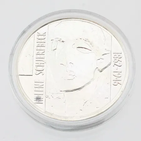 Juhlaraha, Helene Schjerfbeck ja kuvataide 1996, nimellisarvo 100mk, 925,  Paino: 24 g