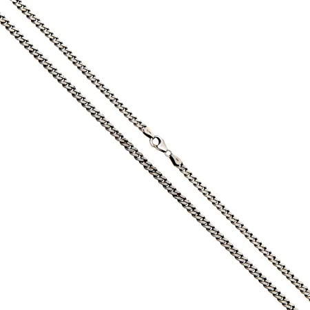Panssarikaulaketju, pituus 45,5cm, leveys 3,8mm, 925,  Paino: 17,7 g