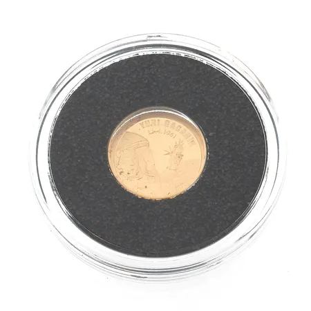 Kultaraha, 1 dollar, Yuri Gagarin, 999, Paino: 0,5 g