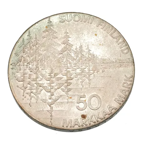 Juhlaraha, Kalevala 1835-1985, nimellisarvo 50mk, 500, Paino: 20 g