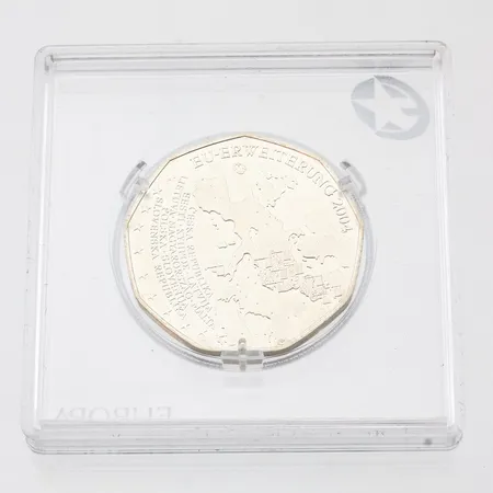 Hopearaha,  5 Euros (Enlargement of the European Union) 2004 , 800h,  Paino: 10 g