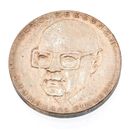 Juhlaraha, Urho Kekkonen 1981, nimellisarvo 50mk, 500, Paino: 19,9 g