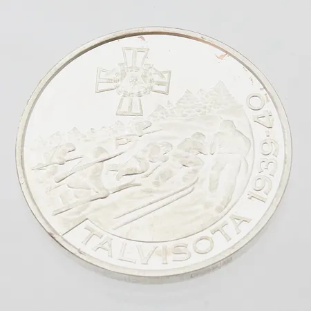 Hopeamitali, Suomi,  Talvisota 1939-40, 925,  Paino: 27,2 g