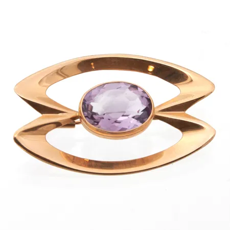 Rintaneula kivellä, leveys 46mm, 585br,  Paino: 4,8 g