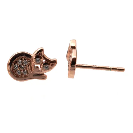 Kivikorvakorut ilman taustoja, korkeus 9mm, 925br, Paino: 1,2 g