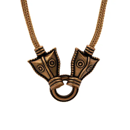Kaulakoru, Lohikäärme Kalevala, pituus 46cm, rasia, pronssia