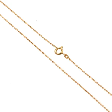Panssarikaulaketju, pituus 43cm, leveys 1mm, 585,  Paino: 1,3 g