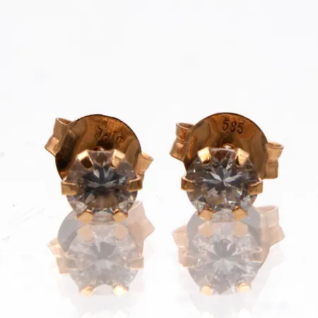 Kivikorvakorut, Ø 4mm, 585br, Paino: 0,6 g