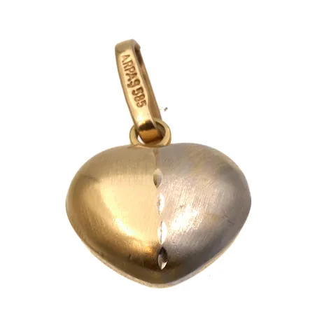 Sydän-riipus, korkeus 20mm, leveys 12mm, 585,  Paino: 1 g