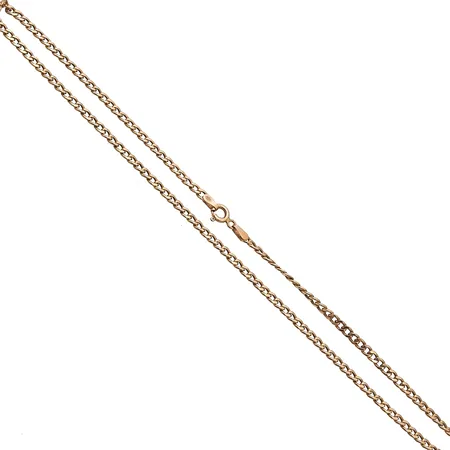 Panssarikaulaketju, pituus 38cm, leveys 3mm, ontto, 585, Paino: 3,6 g