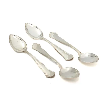 Neljä ruokalusikkaa, Chippendale, pituus 170mm, 830, Paino: 137,5 g