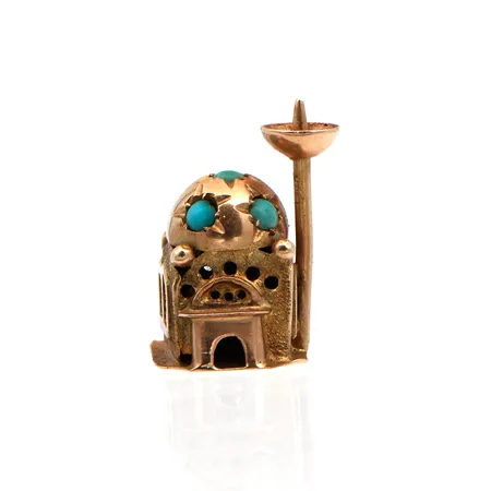 Viallinen moskeija riipus, korkeus 18mm, 585br Paino: 2,7 g