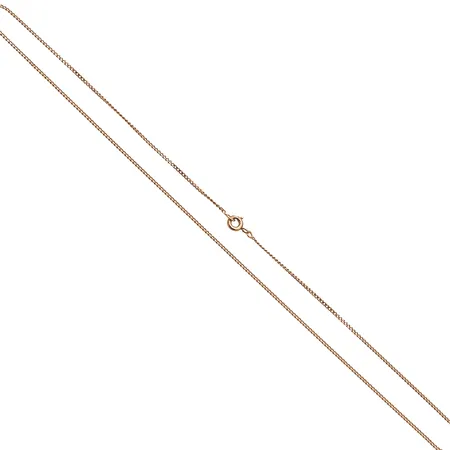 Panssarikaulaketju, pituus 43cm, leveys 1mm, 585, Paino: 2,5 g
