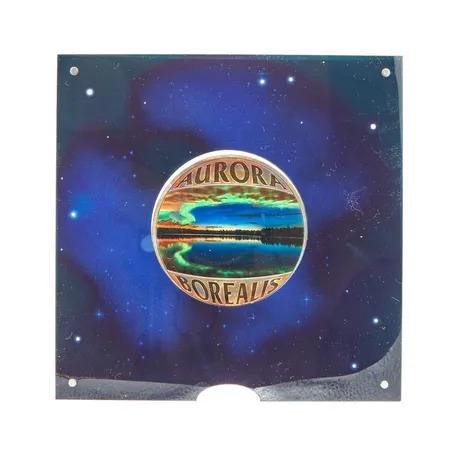 Juhlaraha, Aurora Borealis, 2020, Nimellisarvo 5 dollaria, 107/800, 999, Paino: 158,9 g