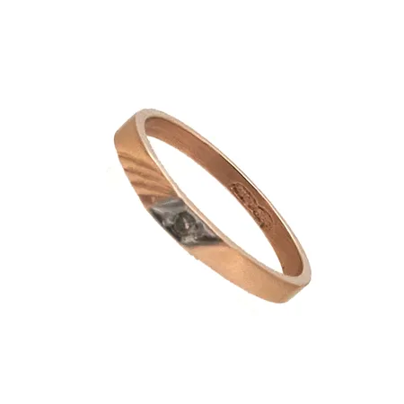Kastesormus timantilla 1xn.0.005ct, 585, Paino: 0,5 g