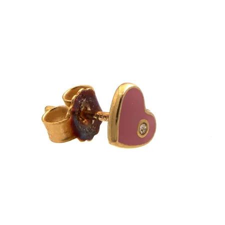 Emaloitu kivikorvakoru, korkeus 6mm, 750br,  Paino: 0,8 g