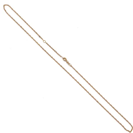 Singapore-kaulaketju, pituus 43/46cm, leveys 1mm, 585, Paino: 1,7 g